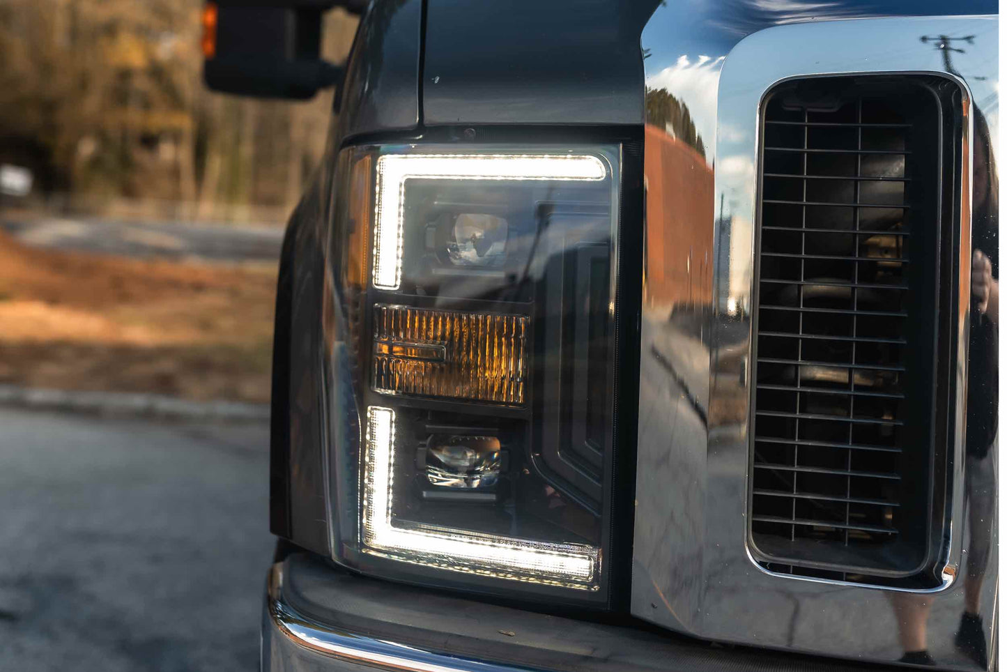 Faros LED híbridos XB: Ford Super Duty (08-10) (par/aSM)
