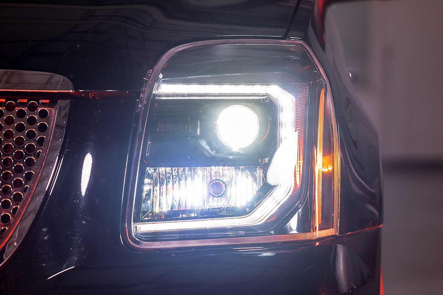 Faros LED híbridos XB: GMC Yukon (07-14) (par/aSM)