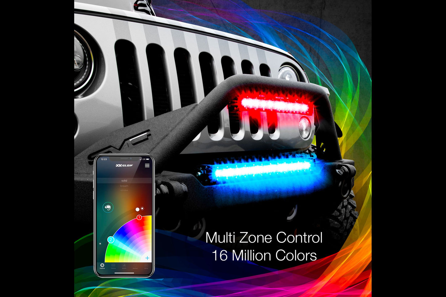 Barra de luz LED RGB XKChrome: 20 pulgadas