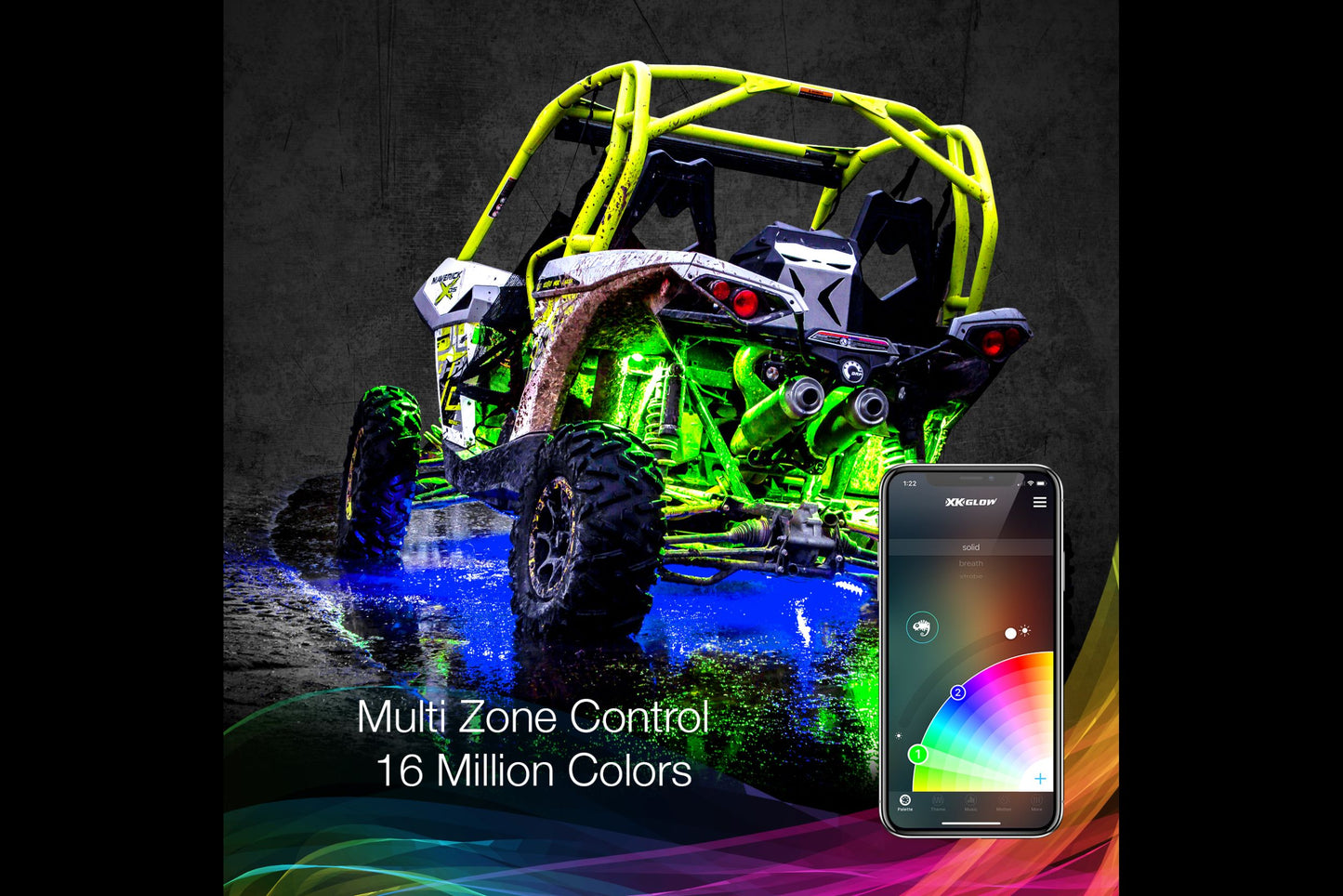 XKGlow LED Rock Light Kit: White / 10pc