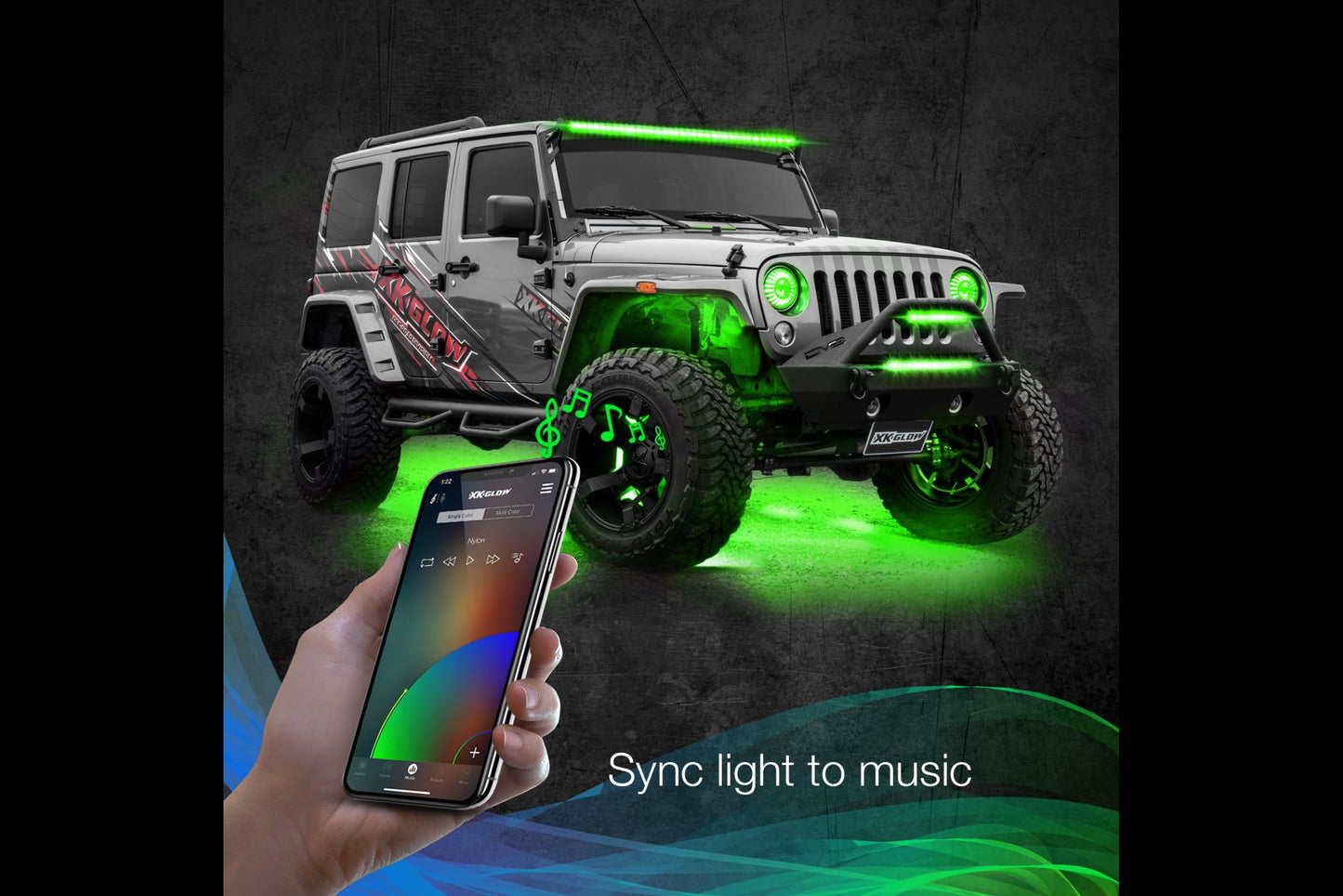XKGlow LED Rock Light Kit: White / 10pc