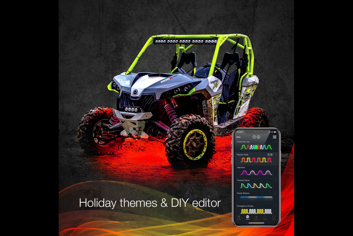 XKGlow LED Rock Light Kit: White / 10pc