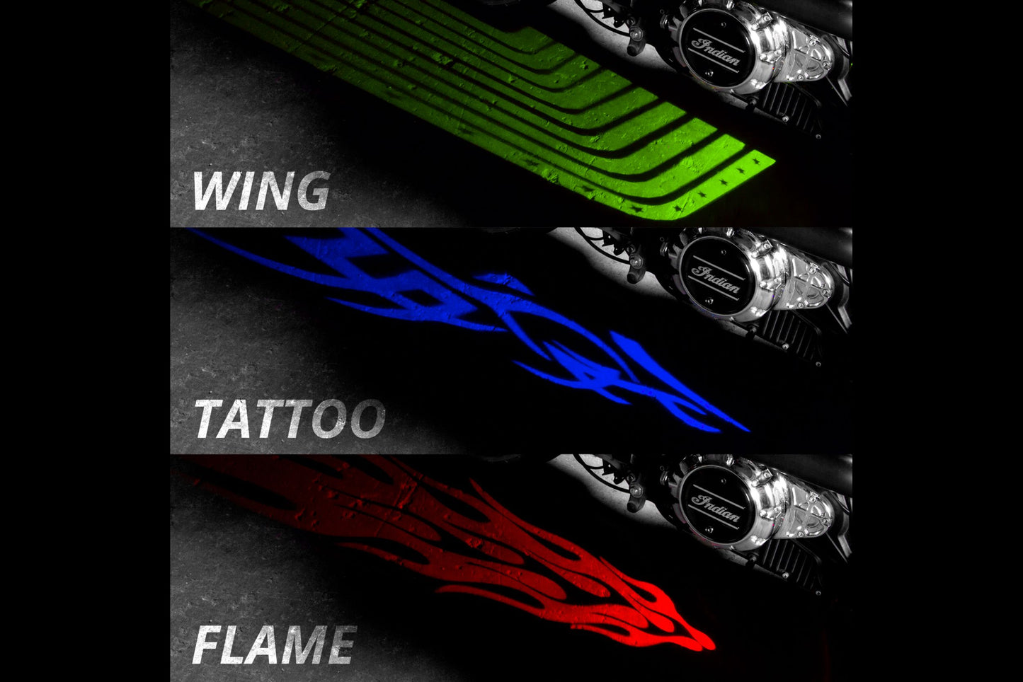 Luces decorativas para proyector CurbFX de XKGlow: llama (paquete de 4)