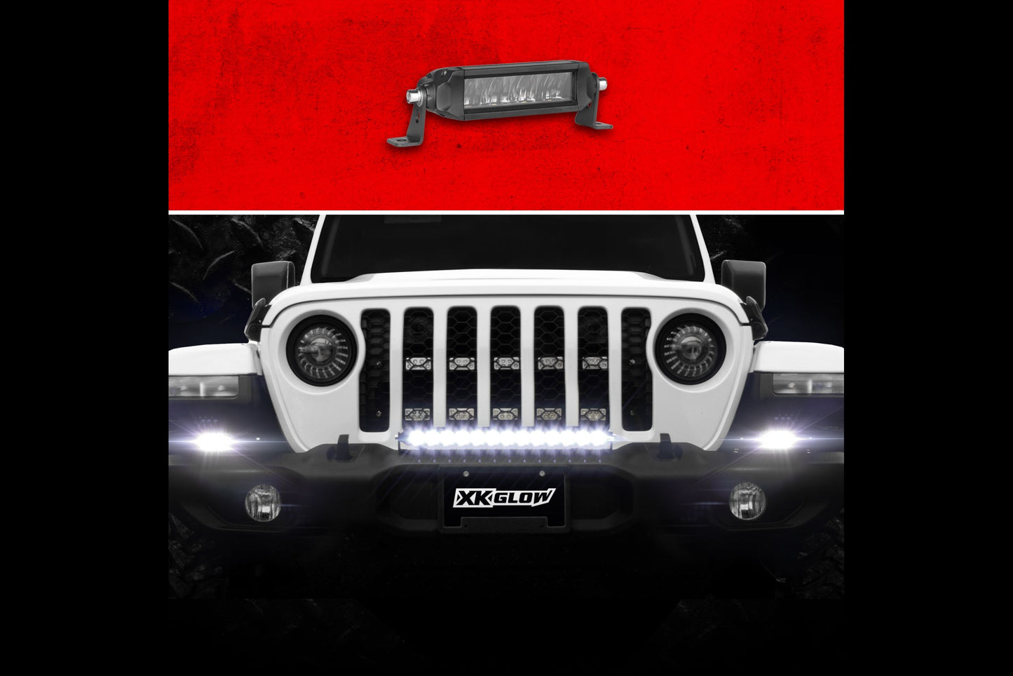Barra de luz LED XKGlow Razor: 6 pulgadas / conducción