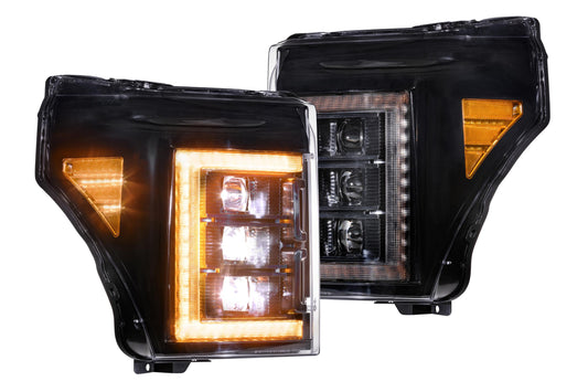 Faros LED XB: Ford Super Duty (11-16) (par/luz diurna ámbar)