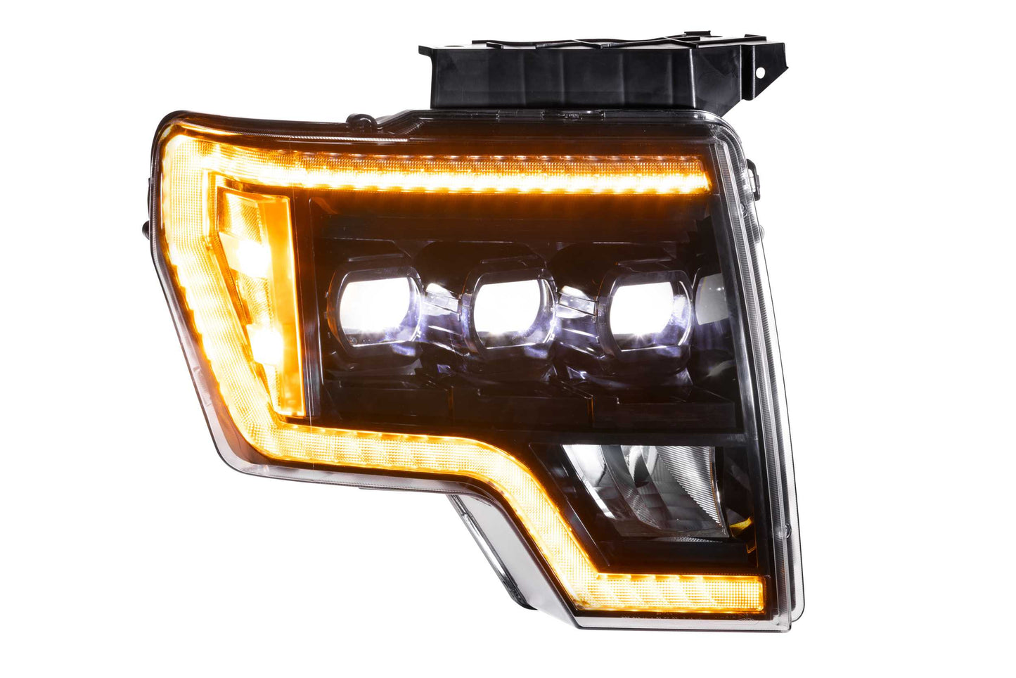 XB LED Headlights: Ford F150 & Raptor (09-14) (Pair / ASM Amber DRL)