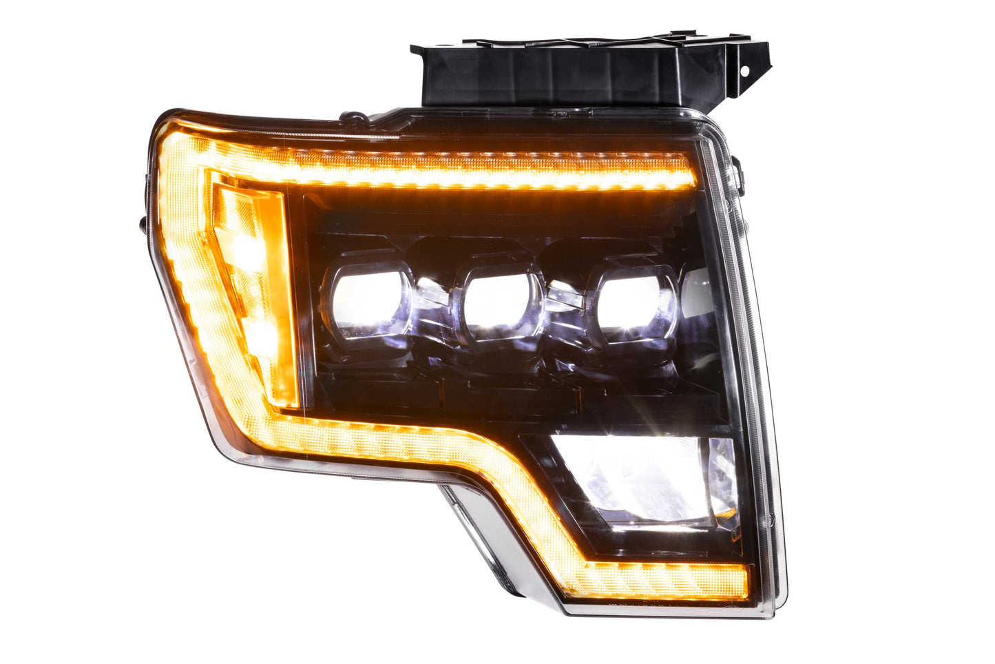 XB LED Headlights: Ford F150 & Raptor (09-14) (Pair / ASM Amber DRL)