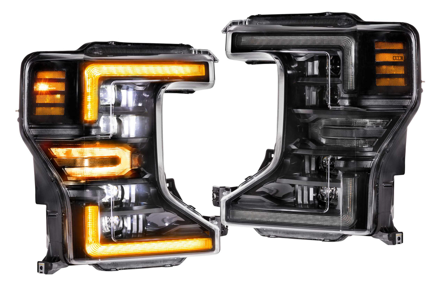 Faros delanteros LED XB: Ford Super Duty (20-22) (par/luz diurna ámbar ASM)