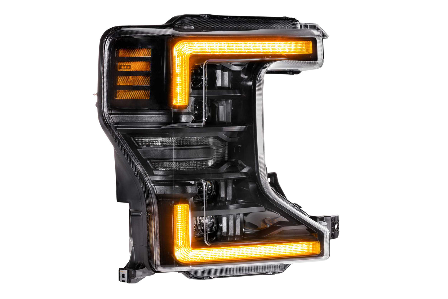 Faros delanteros LED XB: Ford Super Duty (20-22) (par/luz diurna ámbar ASM)