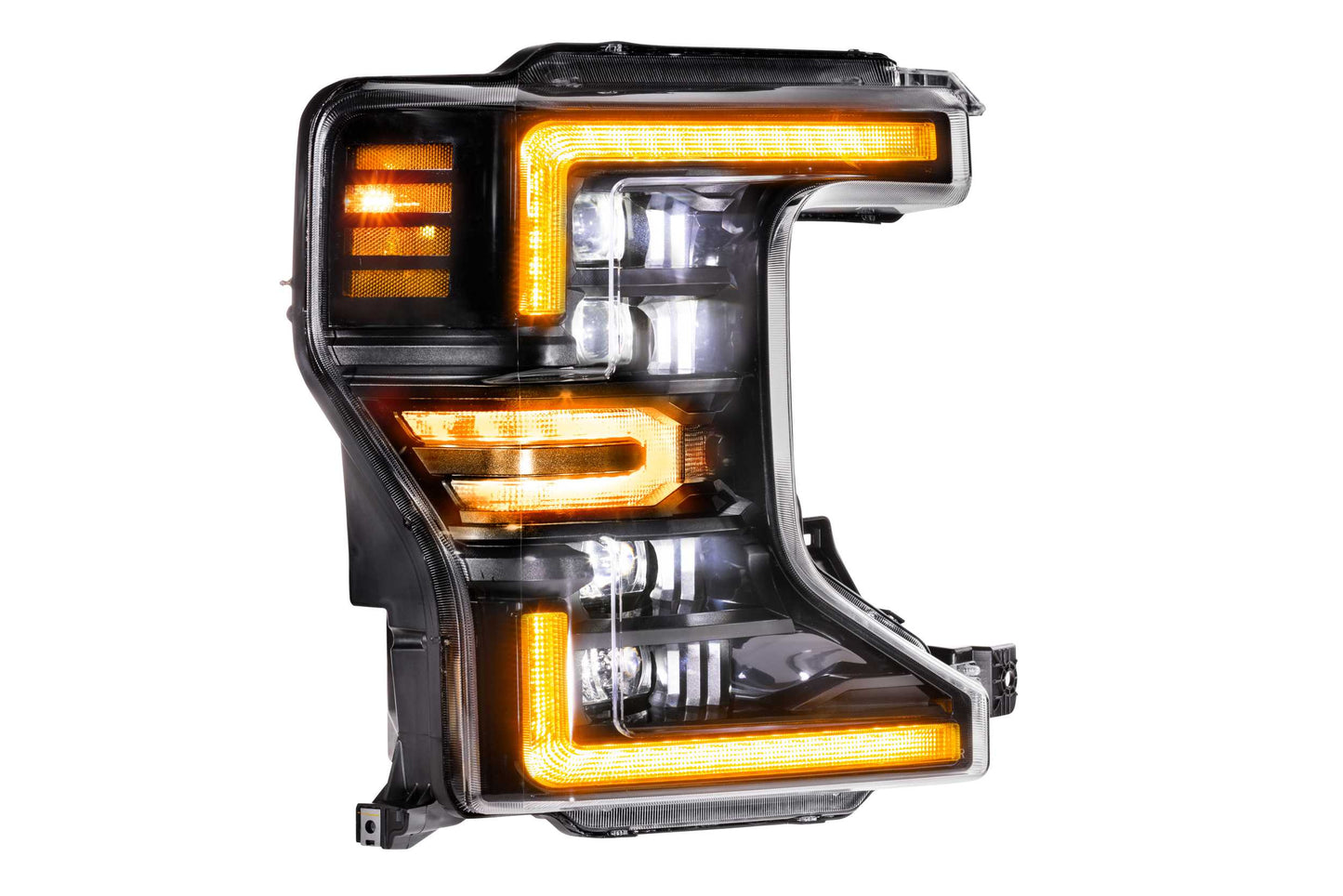 Faros delanteros LED XB: Ford Super Duty (20-22) (par/luz diurna ámbar ASM)