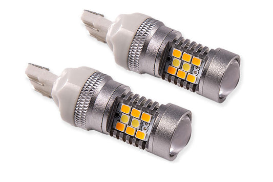7443 Bombilla LED HP24 LED blanco frío con par de diodos de conmutación dinámica