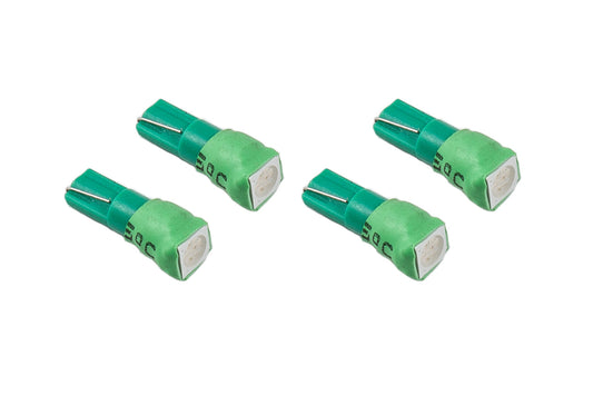 Conjunto de 4 diodos dinámicos de 74 LED SMD1 verde