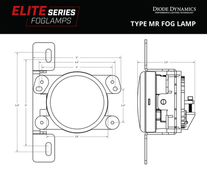 Elite Series Fog Lamps for 2020-2022 Jeep JT Gladiator Overland/Rubicon w/ Plastic Bumper