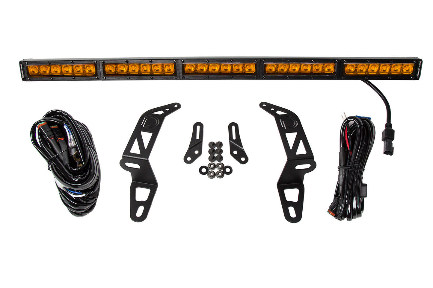 SS30 Bumper Bracket Kit for 2018-2021 Jeep JL Wrangler/Gladiator, Amber Driving Single