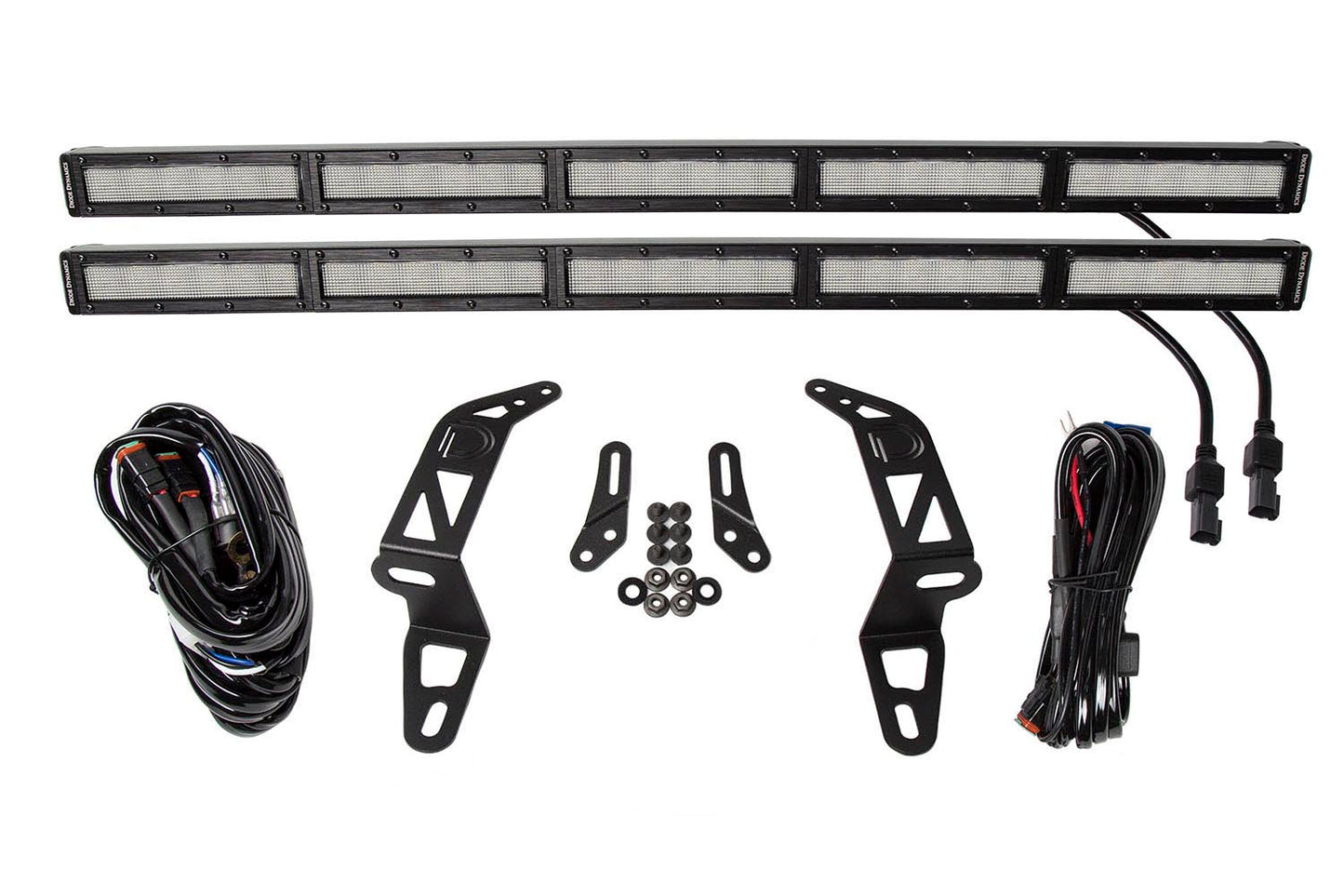 SS30 Stoßstangenhalterungssatz für 2018-2021 Jeep JL Wrangler/Gladiator, White Flood Dual