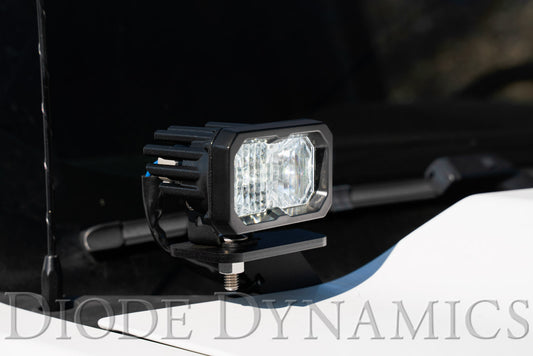 SS3 LED Ditch Light Kit for 2014-2019 Silverado/Sierra, Pro Yellow Combo Diode Dynamics
