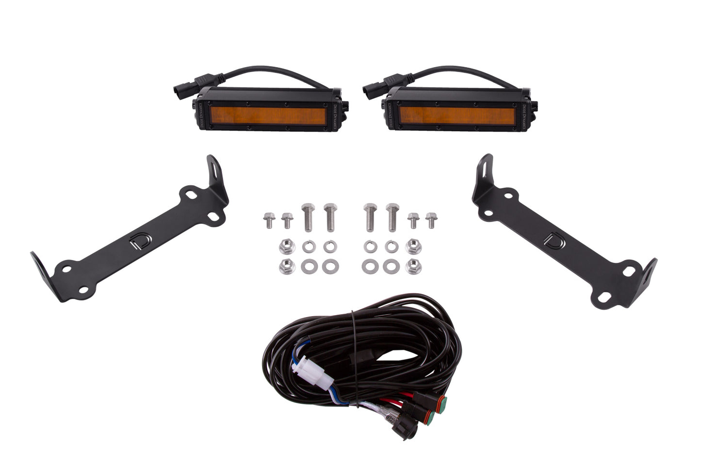 Stage Series SAE/DOT LED Lightbar Kit for 2014-2021 Toyota 4Runner Amber SAE/DOT Wide Diode Dynamics