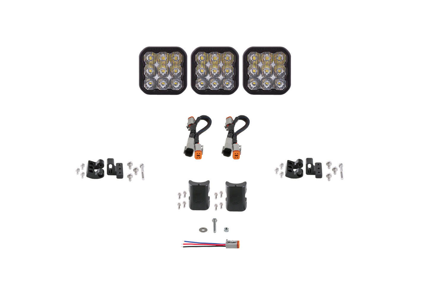 SS5 Sport Universal CrossLink 3-Pod Lightbar White Driving Diode Dynamics