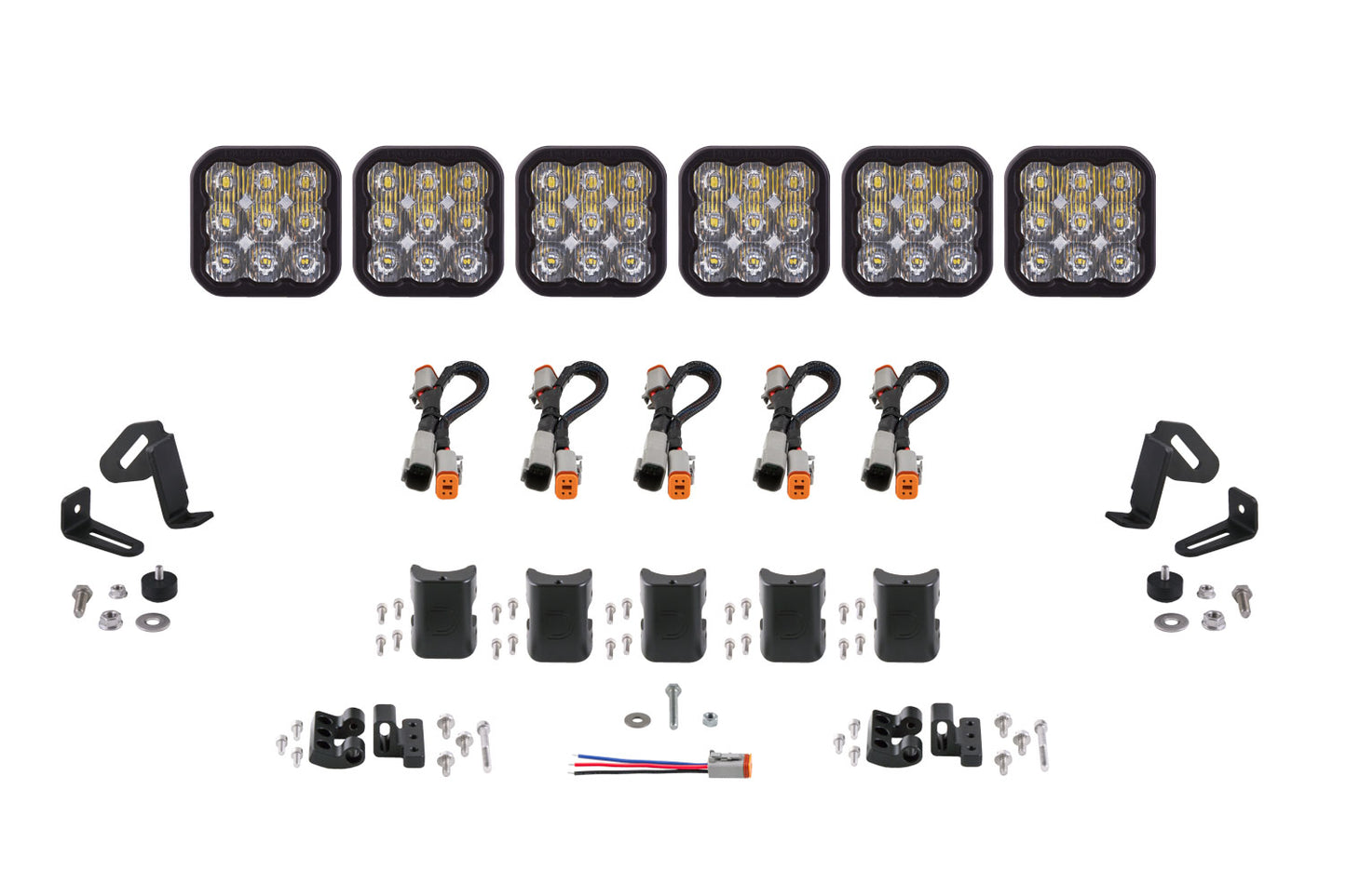 SS5 Pro Universal CrossLink 6-Pod Lightbar White Driving Diode Dynamics
