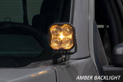 Stage Series Backlit Ditch Light Kit for 2021-2022 Ford F-150, SSC2 Sport Yellow Combo Diode Dynamics