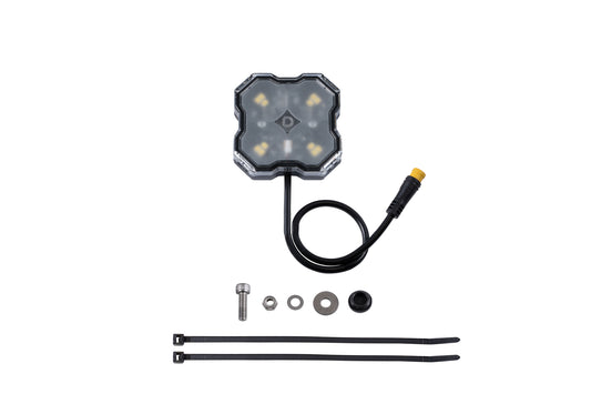 Stage Series Single-Color LED Rock Light White Diffused M8 (one) Diode Dynamics
