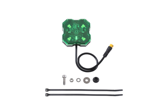 Stage Series Single-Color LED Rock Light Green M8 (one) Diode Dynamics