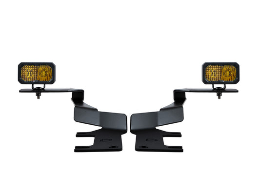 Stage Series Ditch Light Kit for 2017+ Ford Super Duty, C2 Pro Yellow Combo