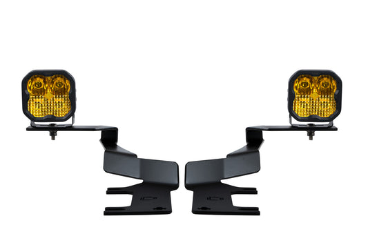 Stage Series Ditch Light Kit for 2017+ Ford Super Duty, SS3 Pro Yellow Combo