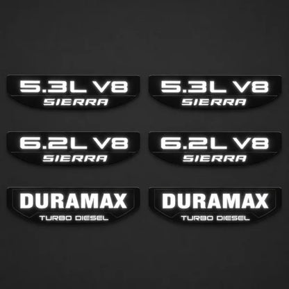 2019+ GMC Sierra LED Illuminated Fender Badges