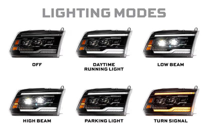 Faros LED XB: Dodge Ram (2009-2018) 