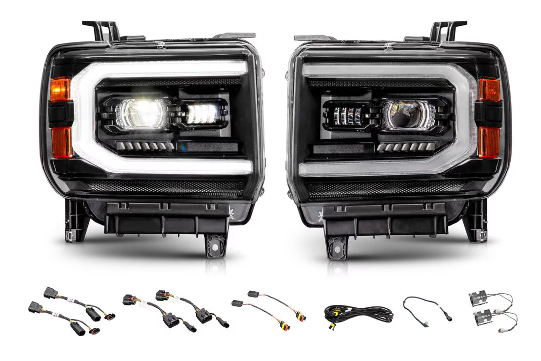 2015-2019 GMC Sierra HD XB EVO Hybrid LED Headlights