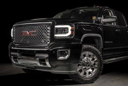 2015-2019 GMC Sierra HD XB EVO Hybrid LED Headlights