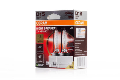 OSRAM XENARC NIGHT BREAKER LASER D1S, luminosité supérieure 200 %, ampoule xénon HID, lampe à décharge, 66140XNL, boîte carton (1 lampe OSRAM XENARC NIGHT BREAKER LASER D1S, luminosité supérieure 200 %, ampoule xénon HID, lampe à décharge, 66140XNL, boîte carton (1 lampe