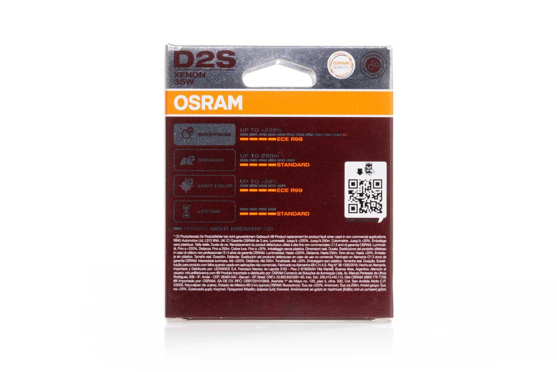 D2S: Osram Xenarc 66240 Night Breaker 220 (4200K / Satz) 