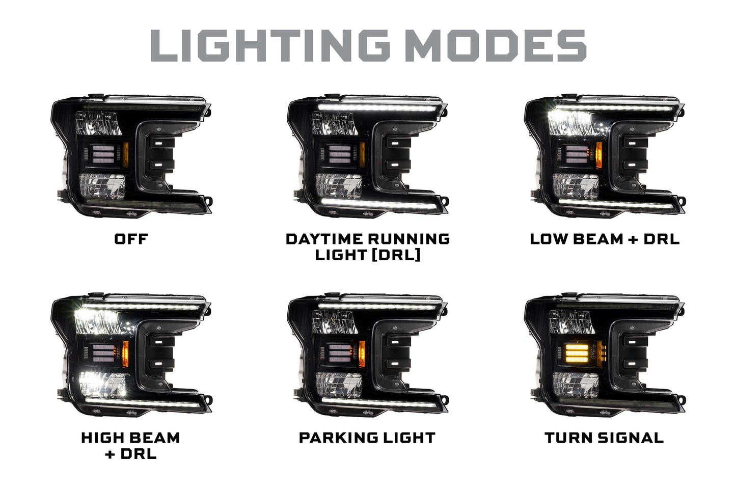 2018-2020 Ford F-150 XB Hybrid-R LED-Scheinwerfer 