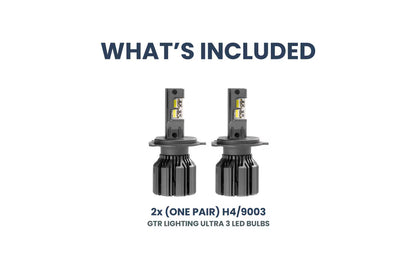 H4/9003: GTR Ultra 3.0 LED Bulbs