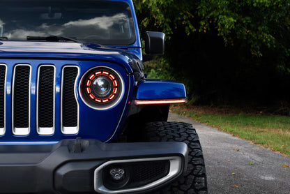 2020+ Jeep Gladiator JT XRGB LED Fender Flare Chop Kit