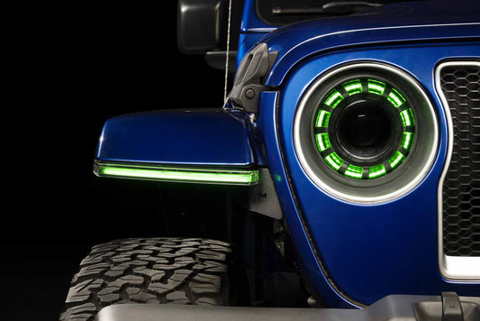 2020+ Jeep Gladiator JT XRGB LED Fender Flare Chop Kit