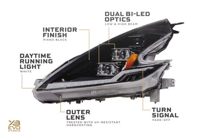 2009-2021 Nissan 370Z XB EVO Hybrid LED Headlights
