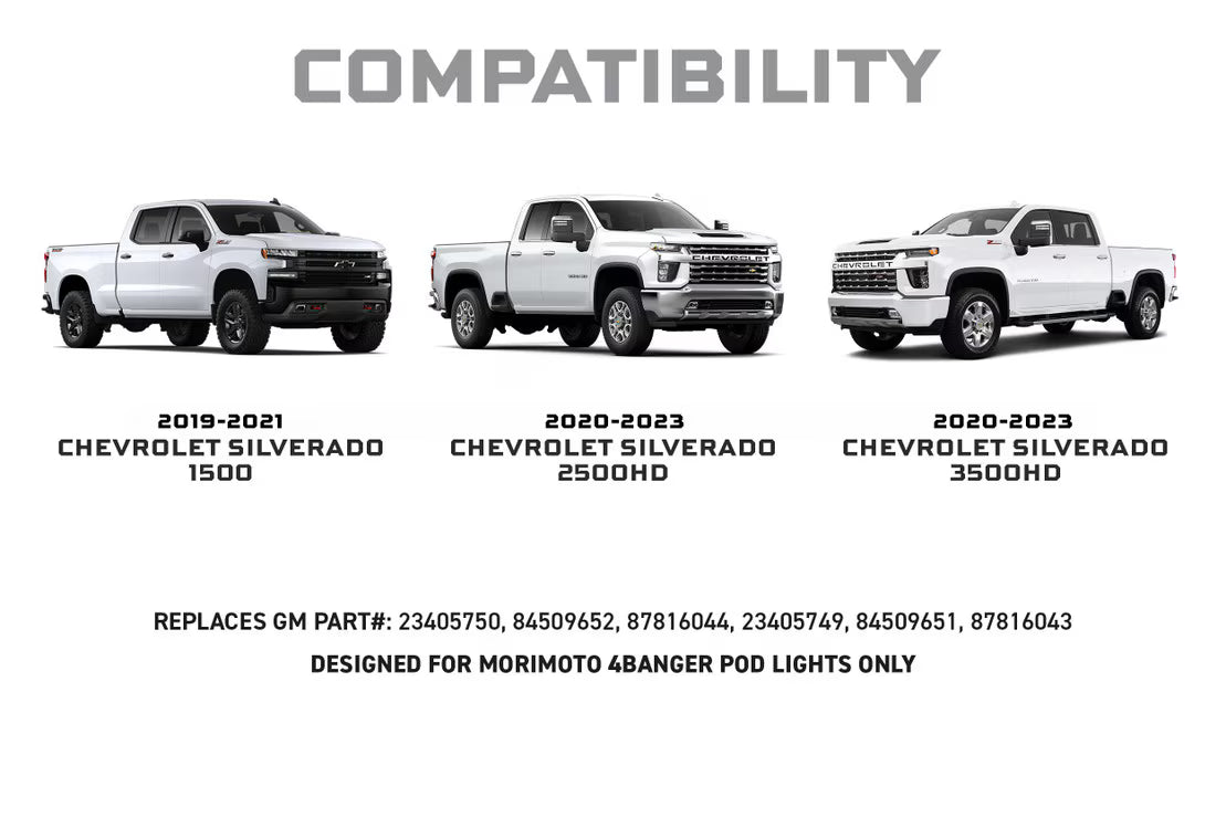 Kit de luces antiniebla LED 4Banger para Chevrolet Silverado 1500 2014-2015