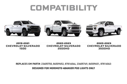 Kit de luces antiniebla LED 4Banger para Chevrolet Silverado 1500 2014-2015