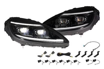 Faros delanteros LED estilo C8 para Chevrolet Corvette C6 2005-2013 (Gen II) 