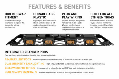 2014-2024 Toyota 4Runner XBG LED Grille