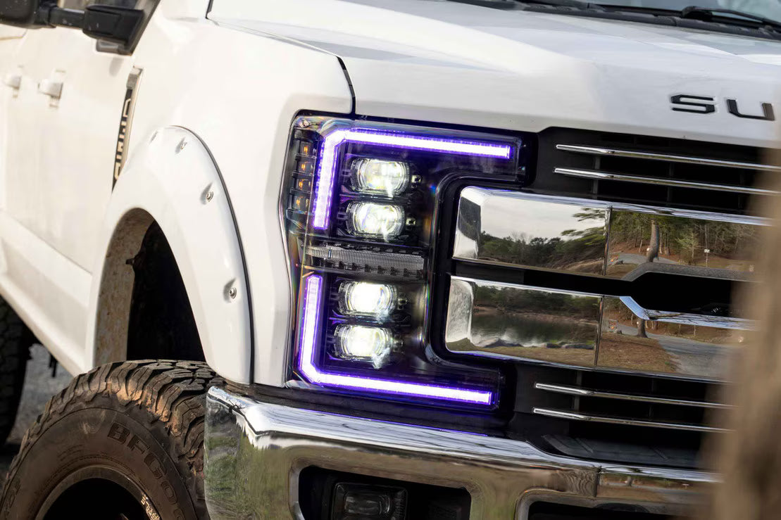 2017-2019 Ford Super Duty XRGB Evo LED Headlights