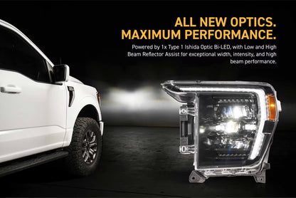 2021-2023 Ford F-150 Raptor XB EVO Hybrid LED Headlights