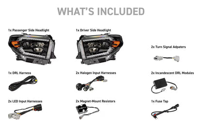 2014-2021 Toyota Tundra XB EVO Hybrid LED Headlights