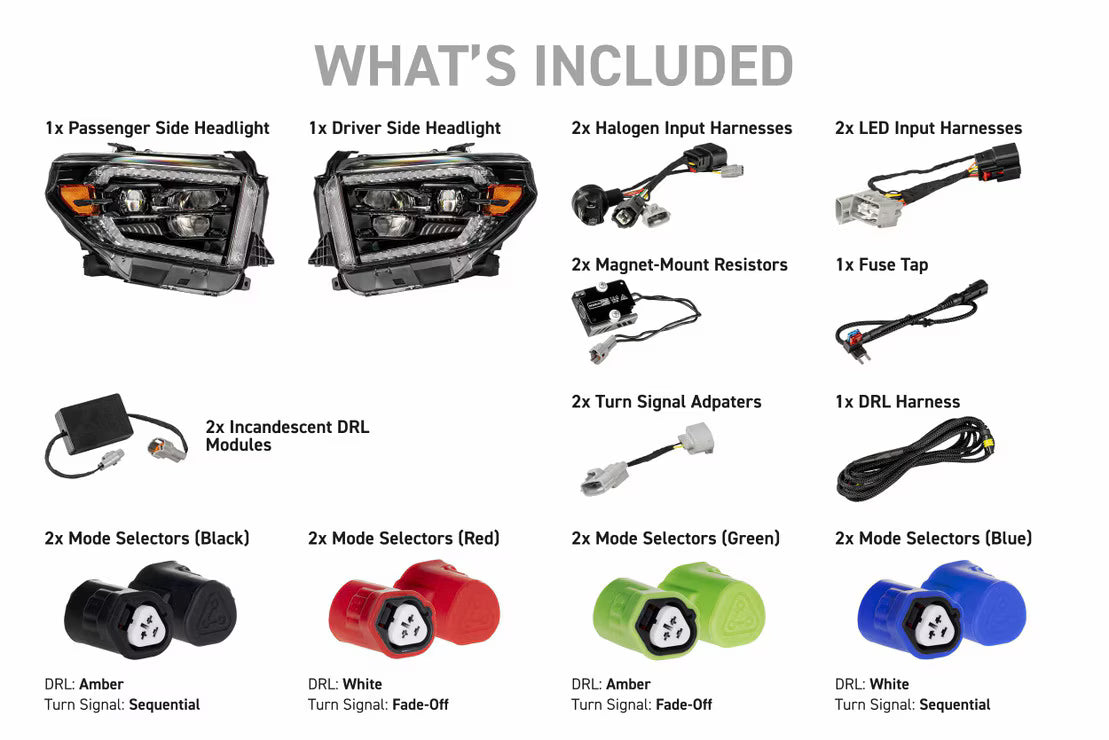 2014-2021 Toyota Tundra XB EVO LED Headlights