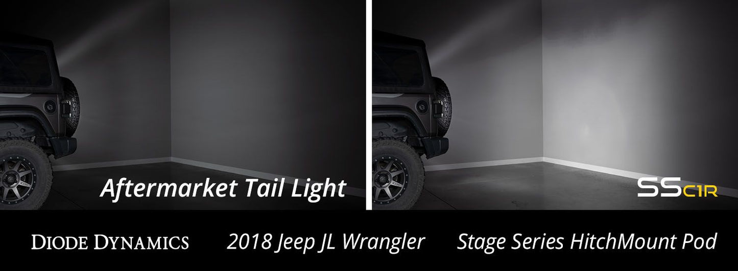 Kit de luces de marcha atrás para enganche de enganche para Jeep JL Wrangler 2018+ 