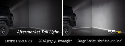 Kit de luces de marcha atrás para enganche de enganche para Jeep JL Wrangler 2018+ 