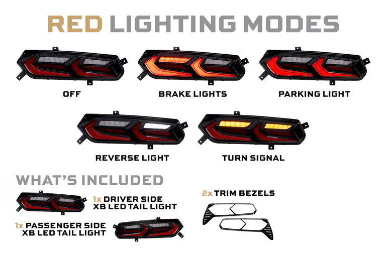 2014–2019 Chevrolet Corvette C7 XB LED-Rücklichter